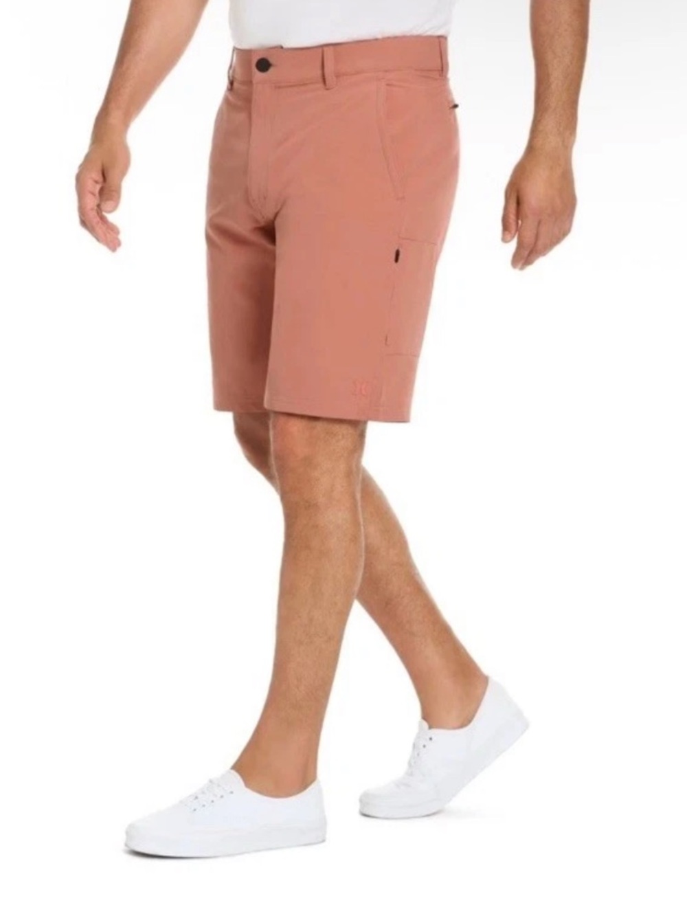 Hurley Men's Orange Trek Hybrid Short - Hits at the Knee - (4 Way Stretch) Sz 30